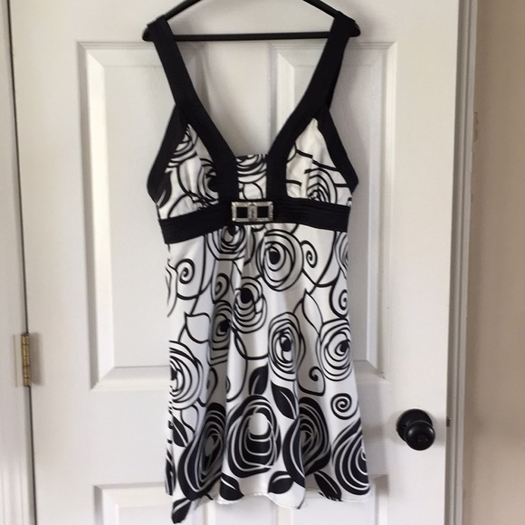 Black & White embellished Dress by Love & Love - Picture 1 of 8